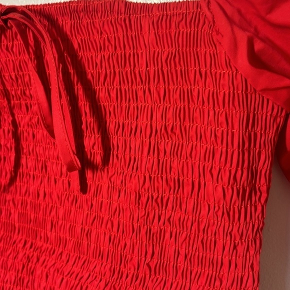 Red dress, size M, stretchy  summer dress - Picture 4 of 4
